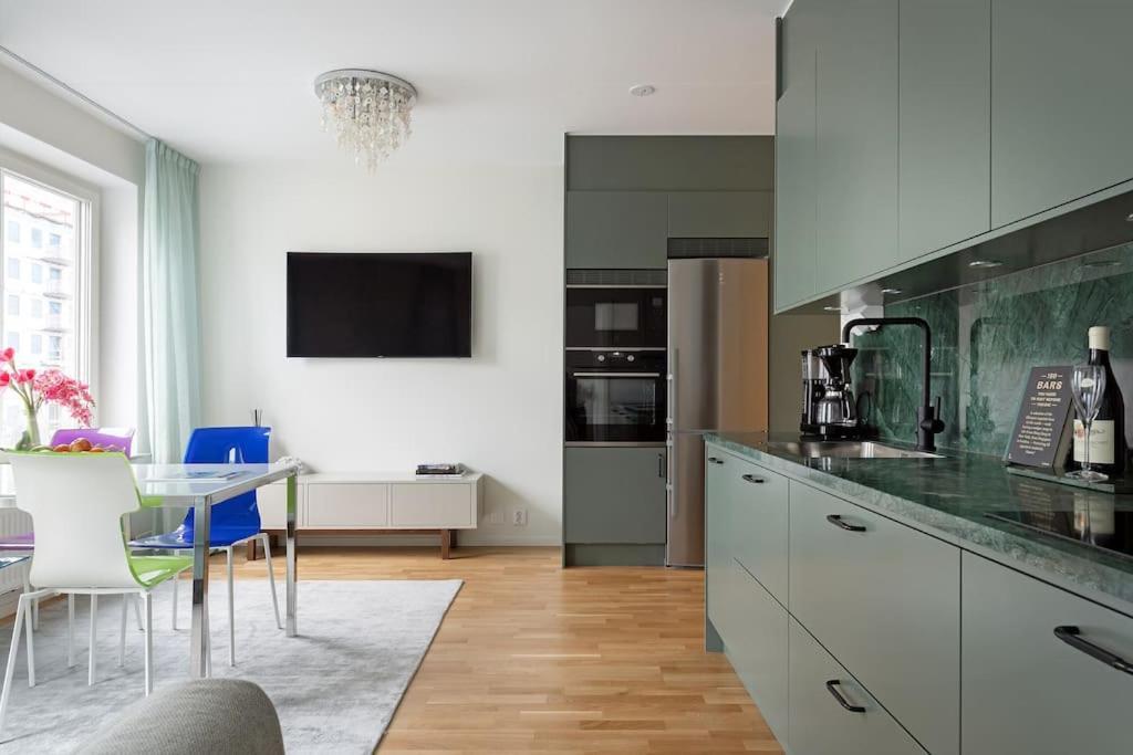 Modern Elegance I Hagastaden Apartamento Estocolmo Exterior foto